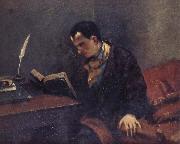 Gustave Courbet Portrait of Baudelaire painting